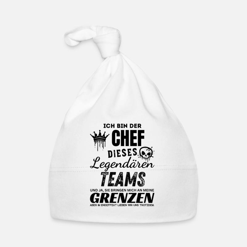 Stolzer Chef des legendären Teams Chef Geschenk Organic Baby Cap