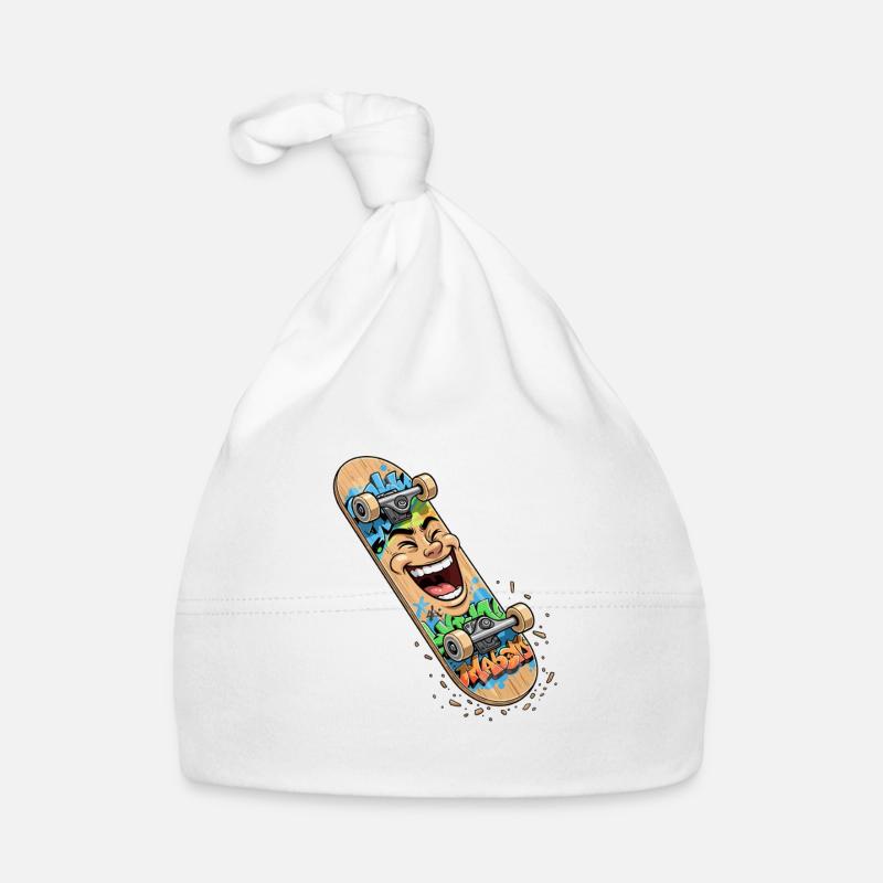 Graffiti de skateboard rieur Bonnet bio Bébé