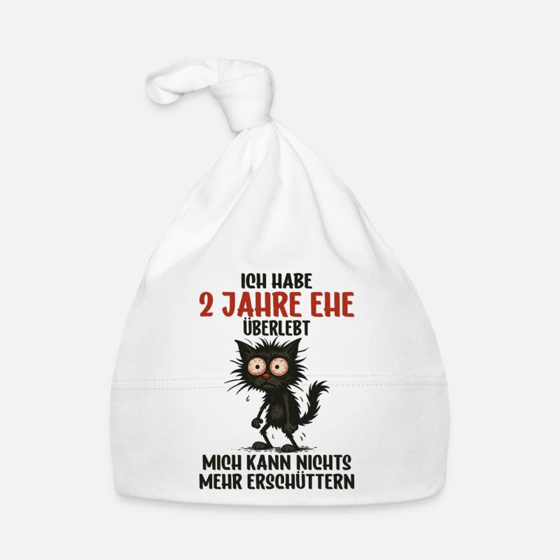 2e anniversaire de mariage, 2 ans de mariage, 2 ans de mariage Bonnet bio Bébé