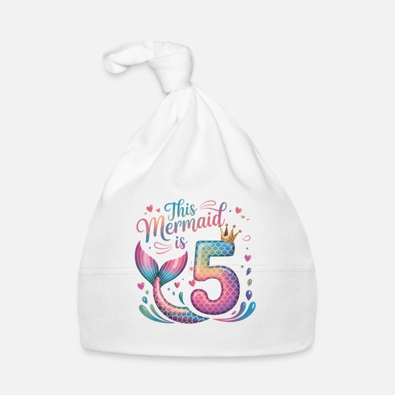 5e anniversaire de la Sirène 5 ans Bonnet bio Bébé