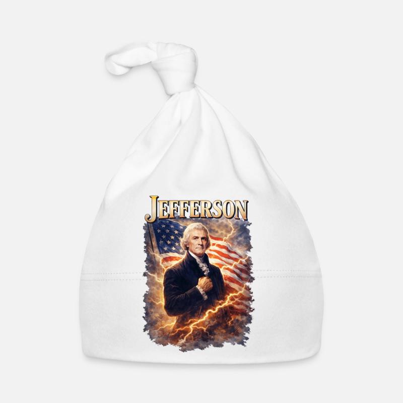 Portrait du drapeau de la tempête de Jefferson Bonnet bio Bébé