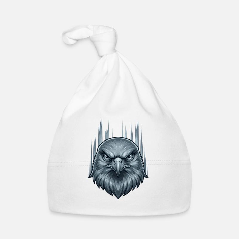 Icy Storm Eagle Head Organic Baby Cap
