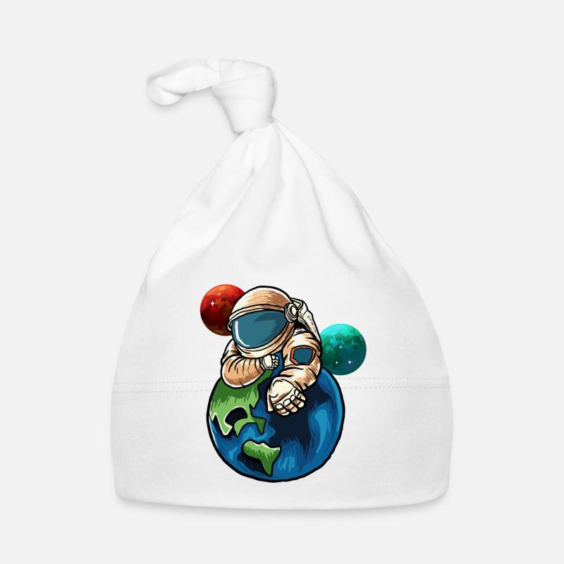 Astronaute serrant la Terre Bonnet bio Bébé