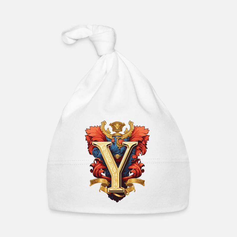 Y Buchstabe Name Krone Baby Bio-Mütze