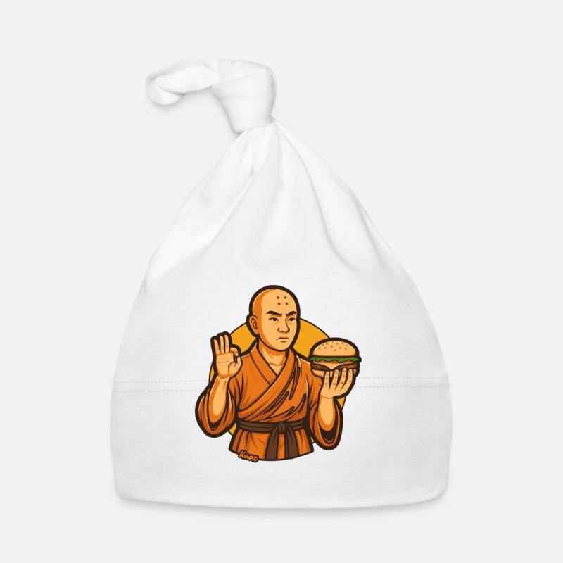 Zen Burger Monk Organic Baby Cap
