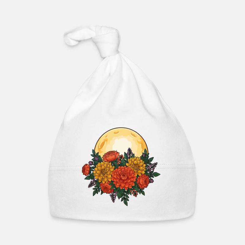 Wildflower Spring Moon Happy Easter Ostara Organic Baby Cap