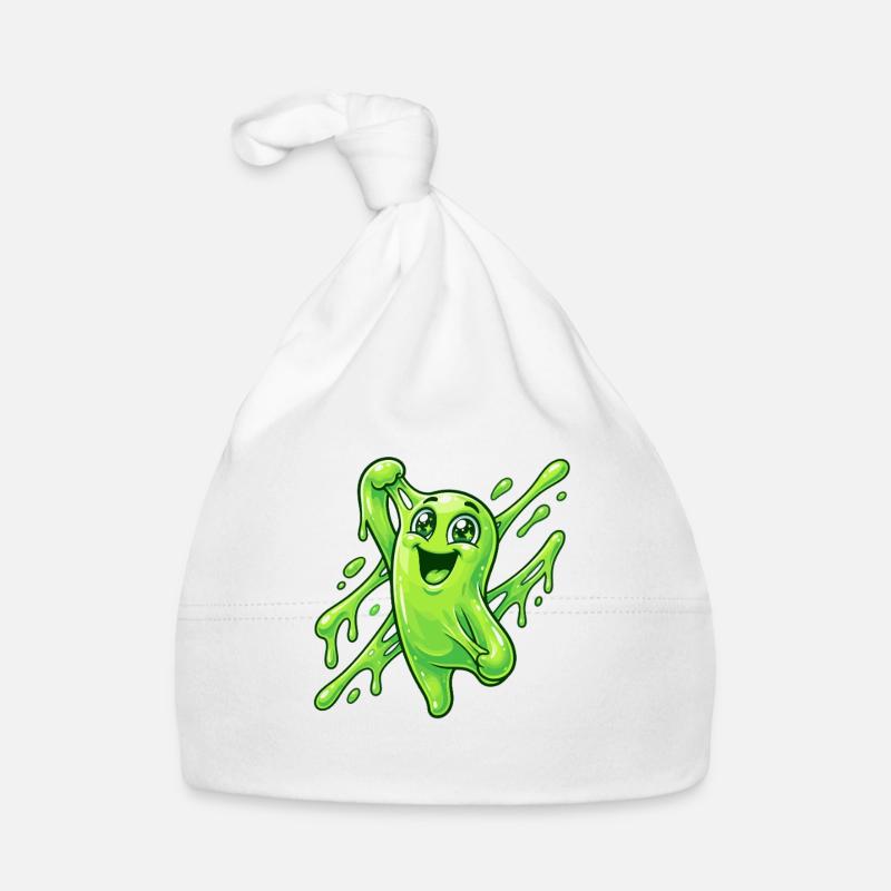 Green Slime Grimace Splash Organic Baby Cap