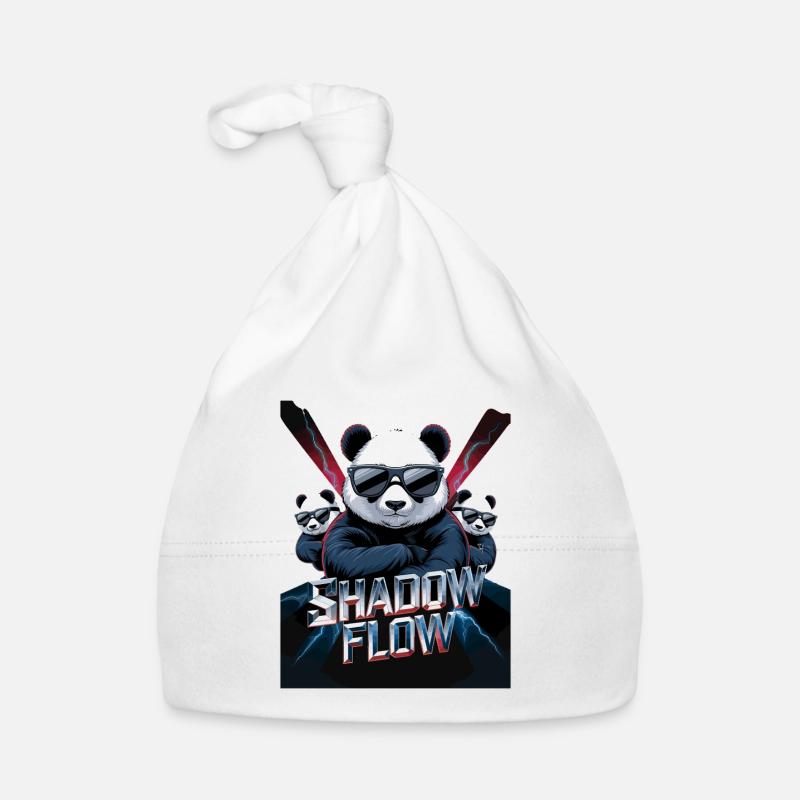 Shadow Flow Panda Crew avec des lunettes de soleil stylées Bonnet bio Bébé