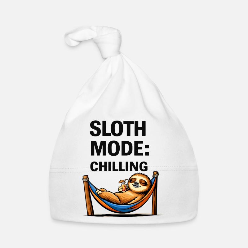 Sloth Mode: Chilling Organic Baby Cap