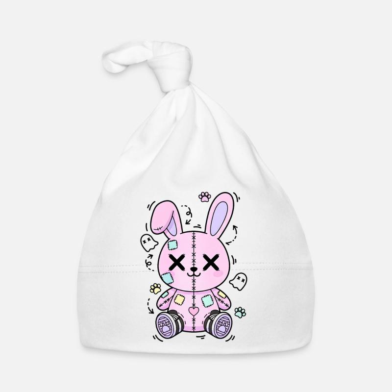 Poupée animale d’horreur Gothique Gothique Weirdcore Bonnet bio Bébé
