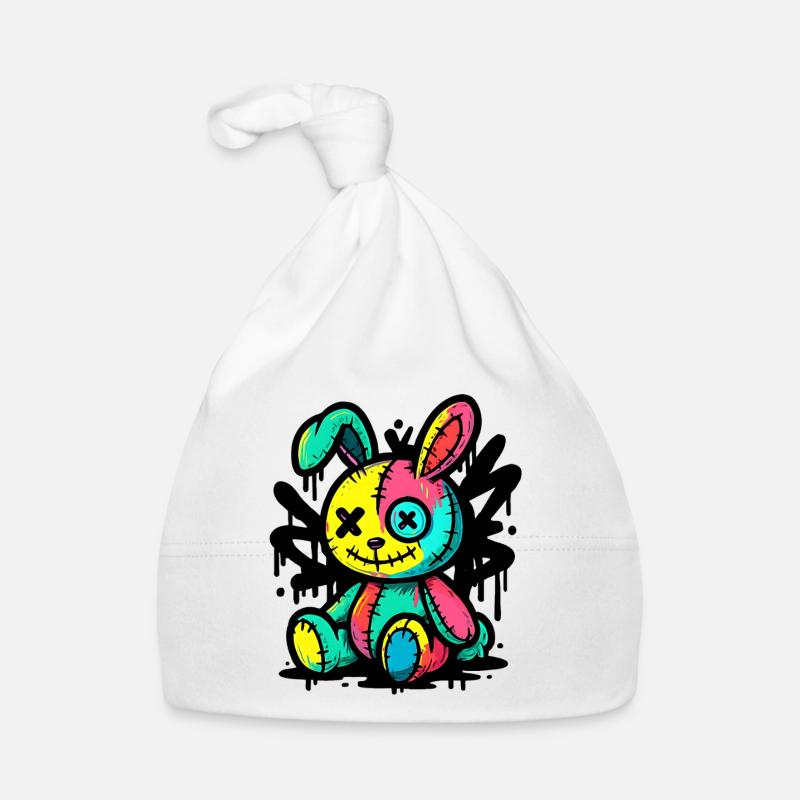 Poupée animale d’horreur Gothique Gothique Weirdcore Bonnet bio Bébé
