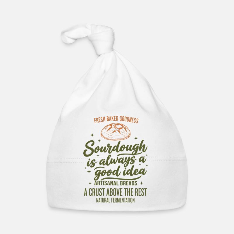 Sourdough Bread Baking Baker Sourdough Starter Organic Baby Cap