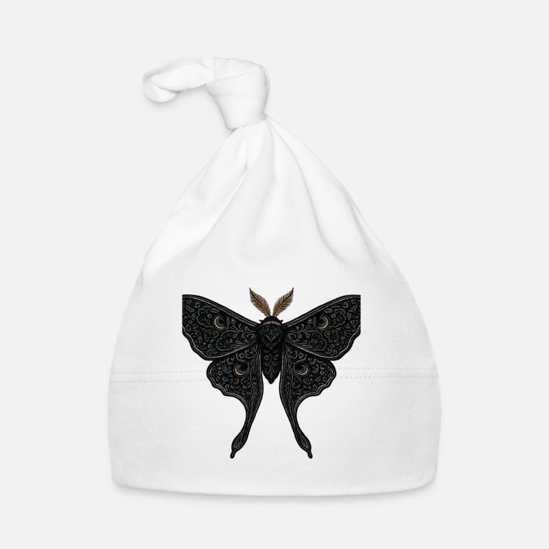 Tatouage gothique Moon Moth Moth Bonnet bio Bébé