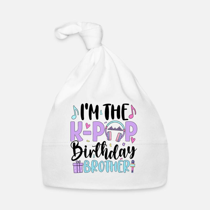 Je suis le frère d’anniversaire de K Pop Bonnet bio Bébé