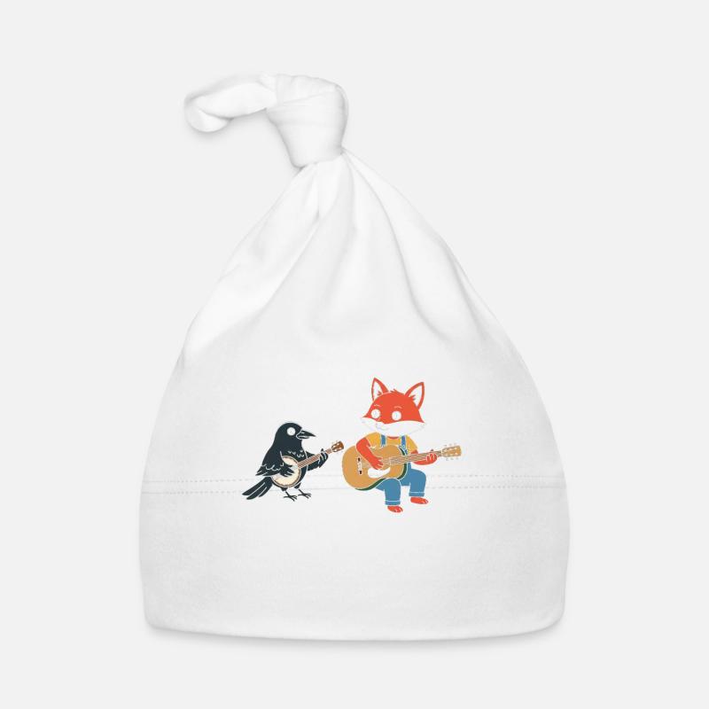 Fox Guitar Crow Organic Baby Cap