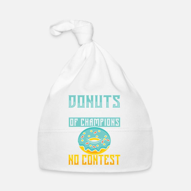 Donut fast food Organic Baby Cap