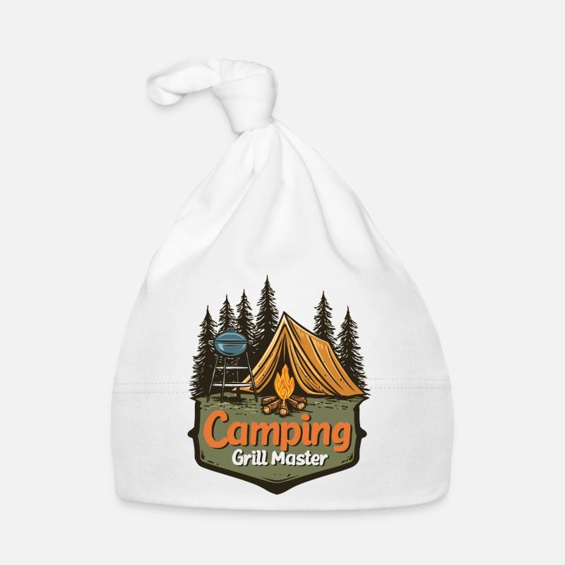 Camping Grilling Saying Camping Grill Master Camper Organic Baby Cap