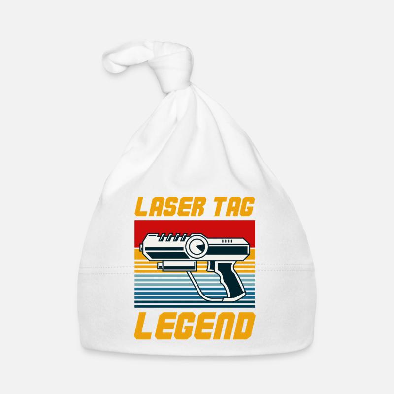 Laser Tag Legend Retro Blaster Graphic Baby Bio-Mütze