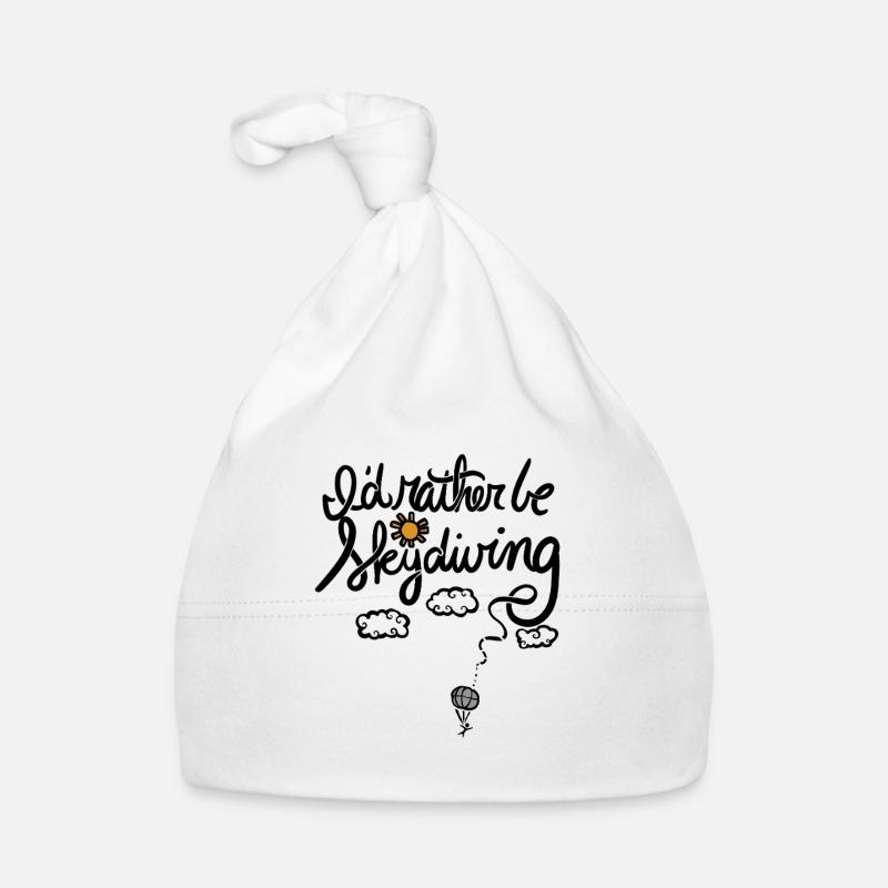 Sun and Clouds Balloon Night Sky Organic Baby Cap