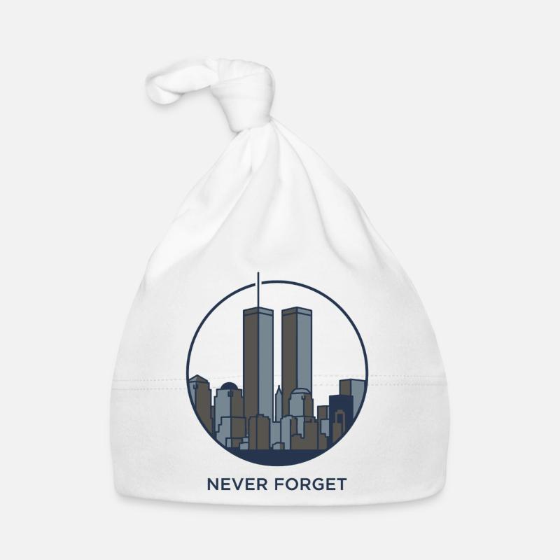 Never Forget Skyline Reminder Organic Baby Cap