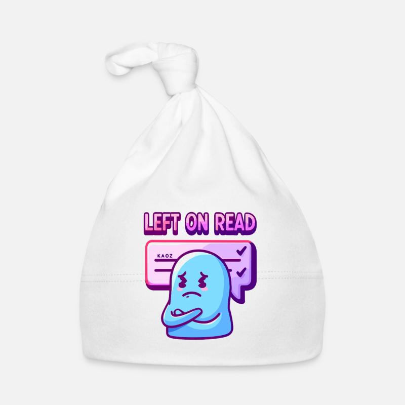 Left on Read Mood Ghost Organic Baby Cap