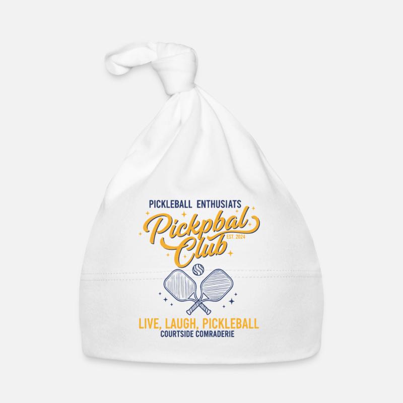 Pickleball player pickle ball love pickleball live Organic Baby Cap