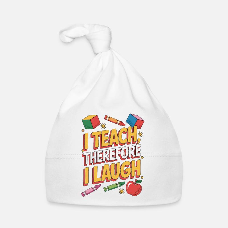 Elementary Teacher I Teach Therefore Educator Organic Baby Cap