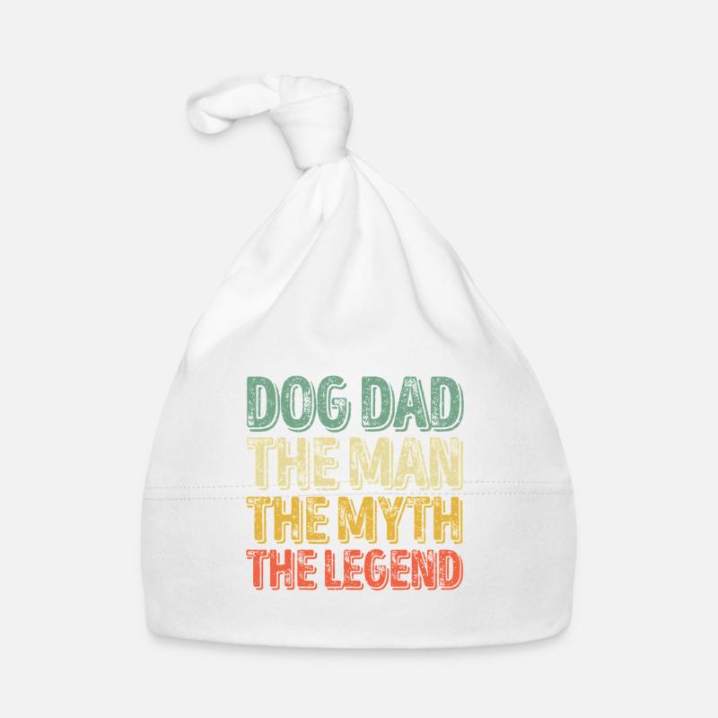 Dog Dad Legend Gradient Tee Baby Bio-Mütze