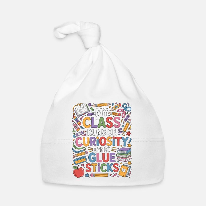 Elementary Teacher My Class Runs On Education Organic Baby Cap