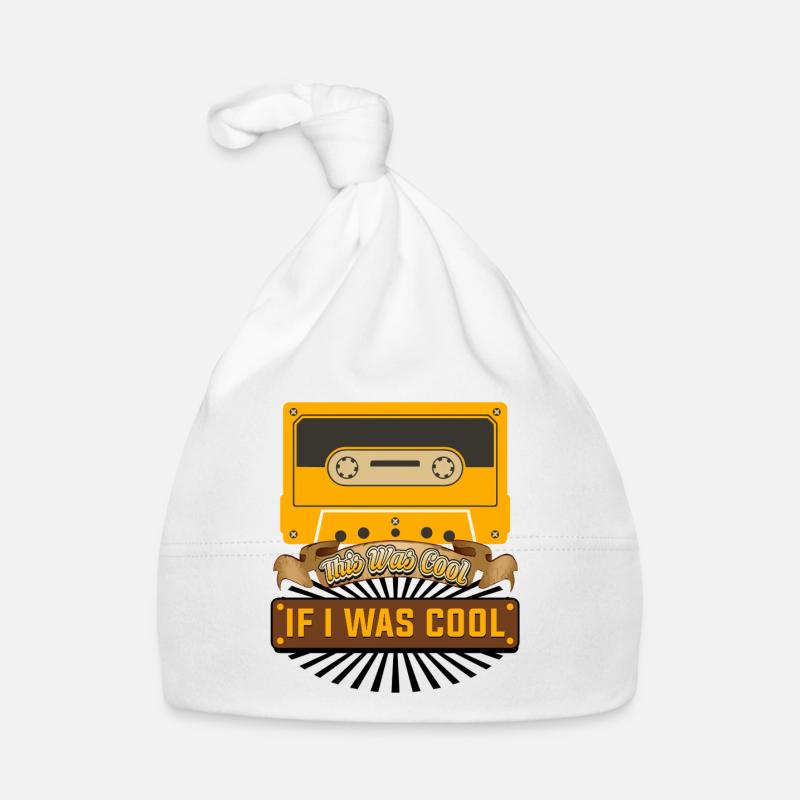Design de citation drôle de cassette rétro Bonnet bio Bébé