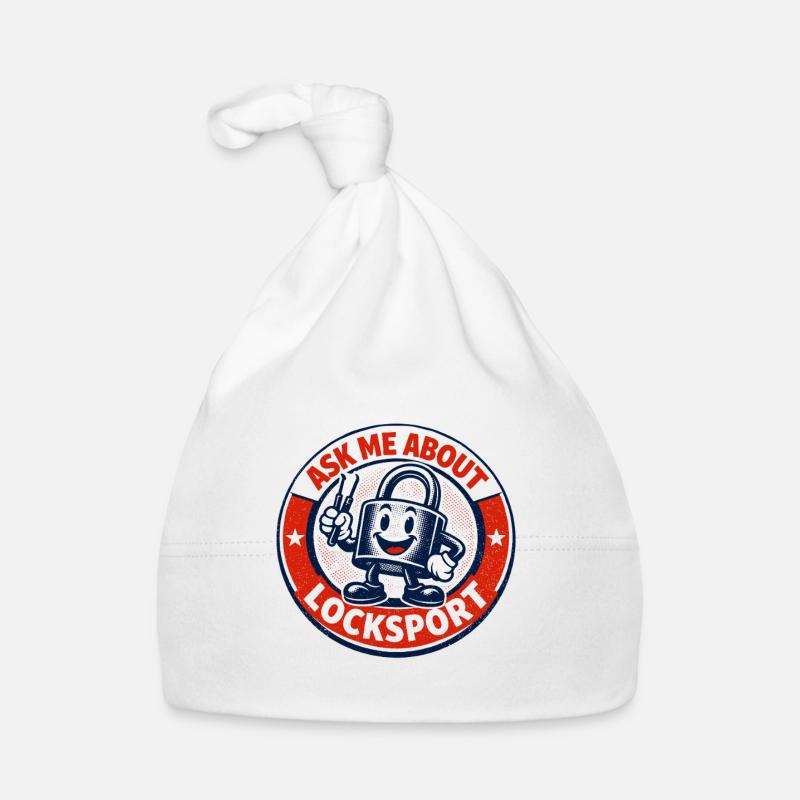 Ask me about Locksport | Lockpicking Humor Organic Baby Cap