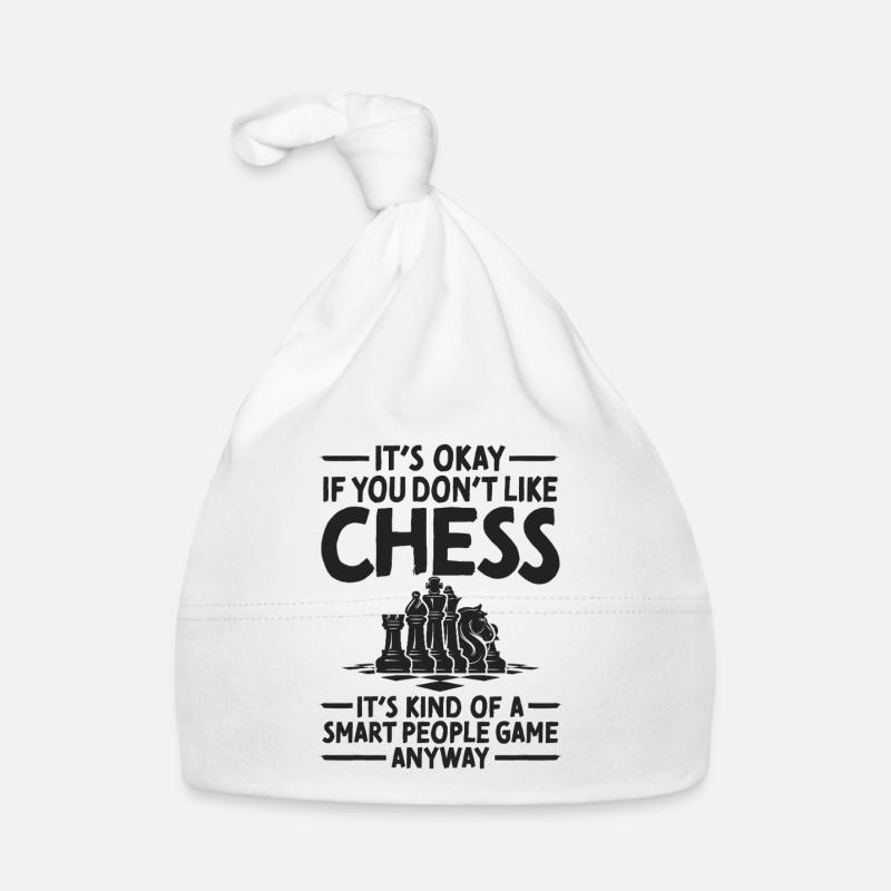 Chess Smart People Game Strategy Chess Saying Organic Baby Cap