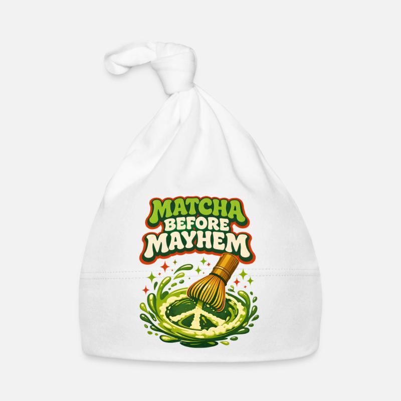 First matcha, then chaos | Matcha Humor Organic Baby Cap