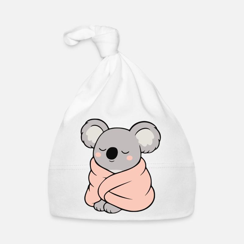 Koala mignon aux couleurs pastel Bonnet bio Bébé