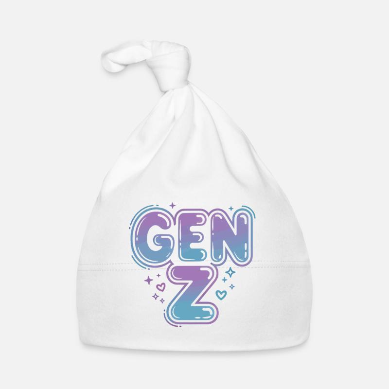 Gen Z Gradient Schrift Design Baby Bio-Mütze