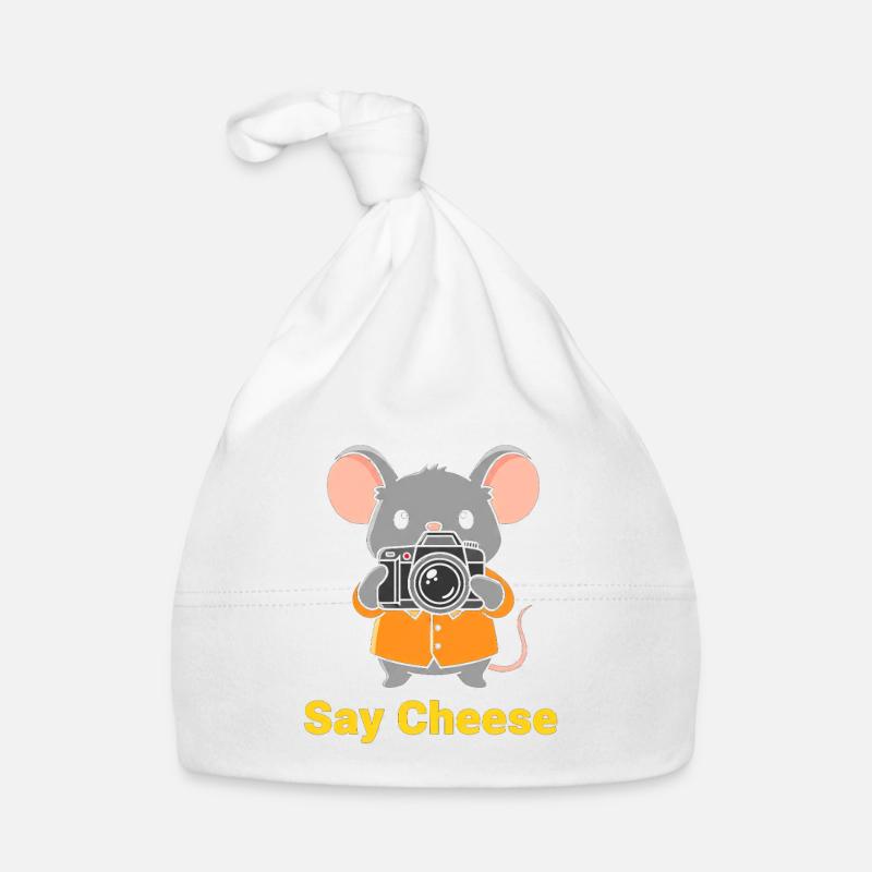 Kameramäuschen Say Cheese Baby Bio-Mütze