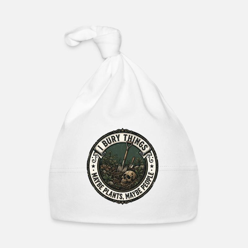 I Bury Things Maybe Plants Maybe People Frog Organic Baby Cap