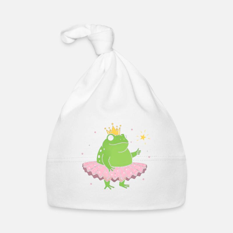 Princesse grenouille en tutu rose Bonnet bio Bébé