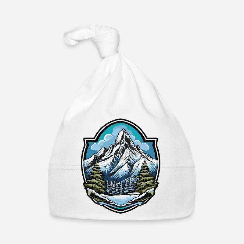 Mountains Organic Baby Cap