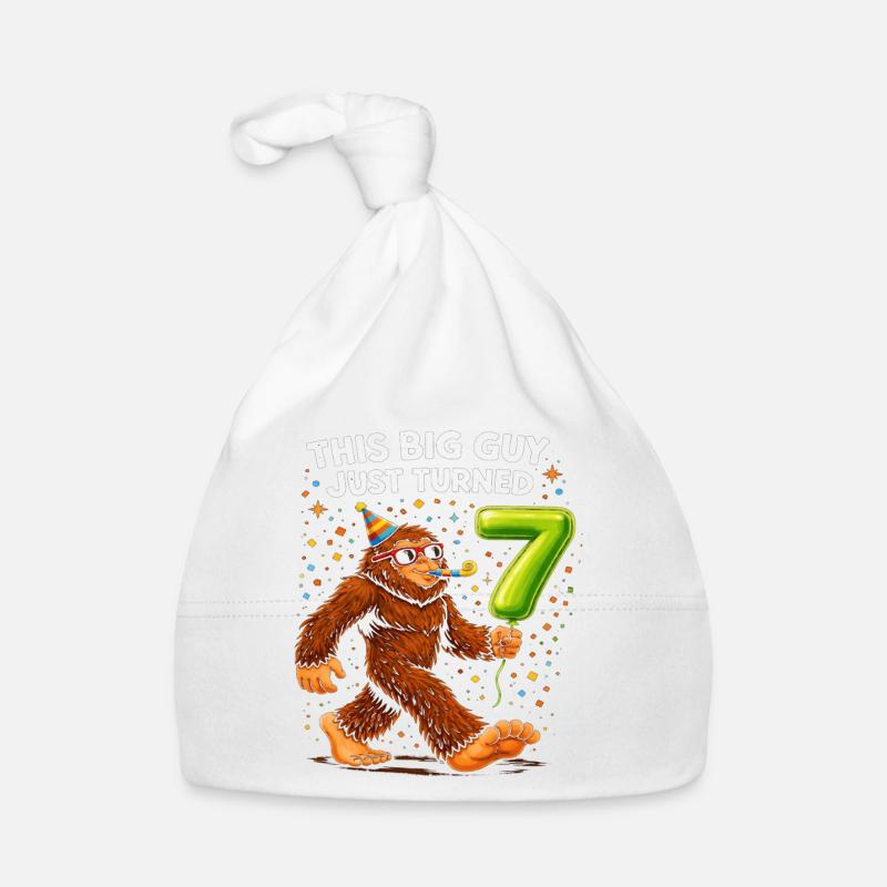 Großer Affe feiert seinen 7. Geburtstag Baby Bio-Mütze