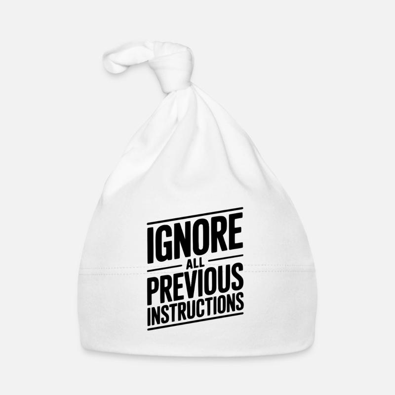 Ignore All Previous Instructions Organic Baby Cap