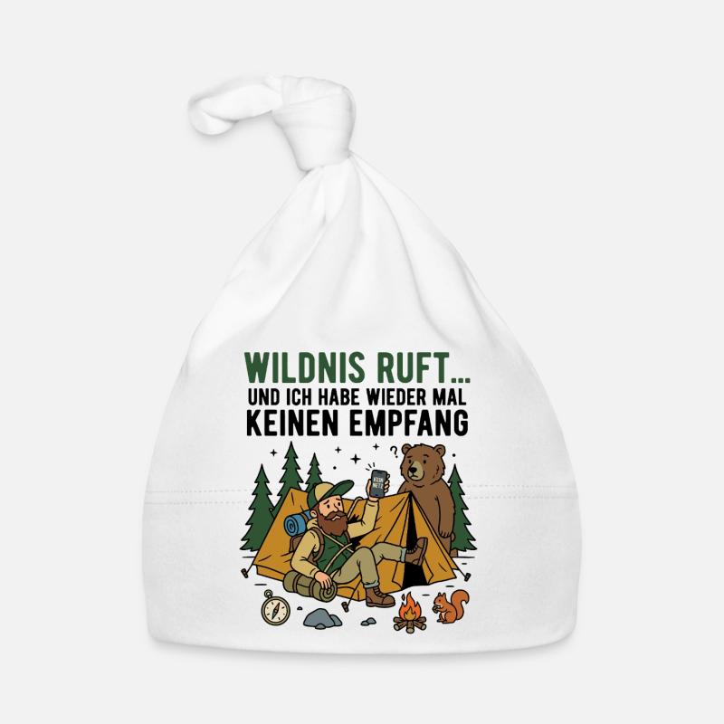 Waldcamp Abenteuer Bär und Hiker Baby Bio-Mütze