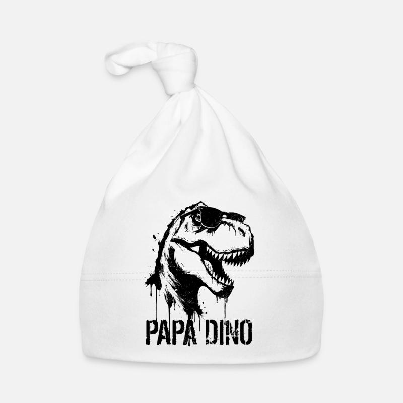 Papa Dino - T-Rex Dinosaur Father's Day Organic Baby Cap