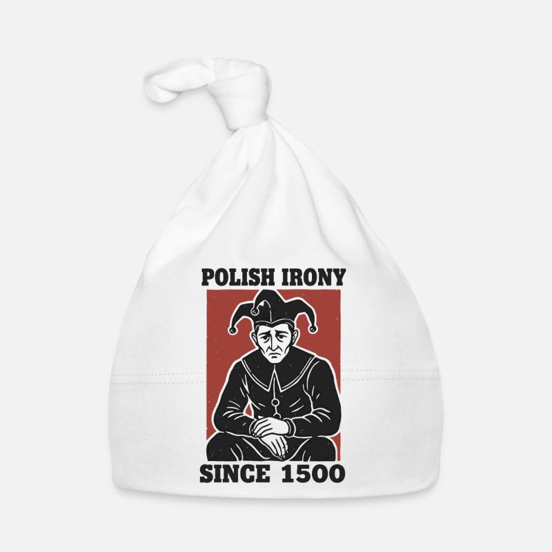 Polnische Ironie Stańczyk seit 1500 Baby Bio-Mütze