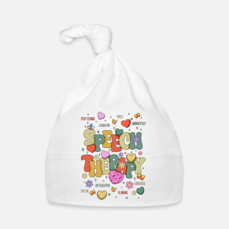 SLP Speech Therapy Speech Therapist Organic Baby Cap