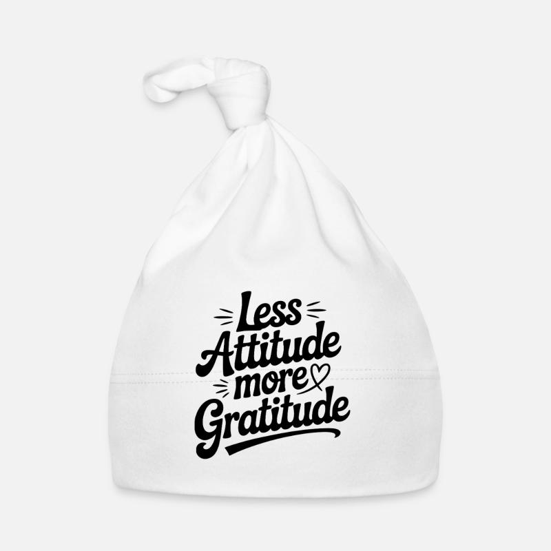 Moins d’attitude, plus de gratitude Bonnet bio Bébé
