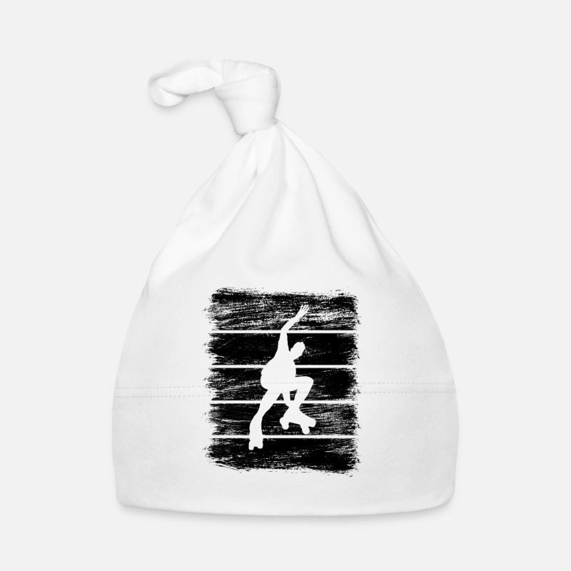 Roller Skater Drawing Organic Baby Cap