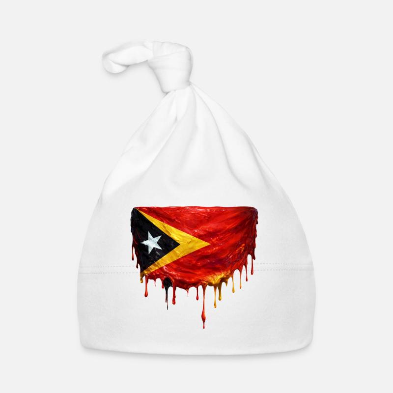 Drapeau de largage du TimorLeste Bonnet bio Bébé