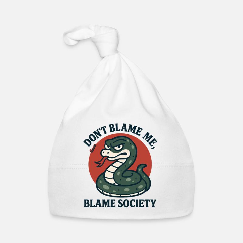 Don't Blame Me Snake Organic Baby Cap