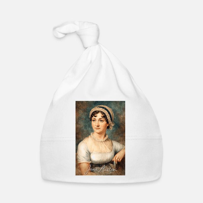 Jane Austen Porträt Baby Bio-Mütze